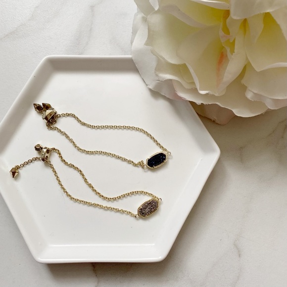 Kendra Scott Jewelry - Kendra Scott Elaina multi and silver drusy gold bracelets